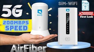 AirFiber 5G high Speed 200Mbps, Sim Card Slot, Mobily Airfiber, online Order Not Install