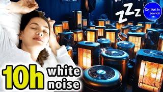 A lot of Heater and Fan Sounds (no ads) - Fall Asleep Easily, White Noise, Black Screen