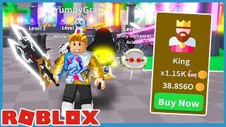 Unlocked King Class And New Slicer Light Saber in Roblox Saber Simulator