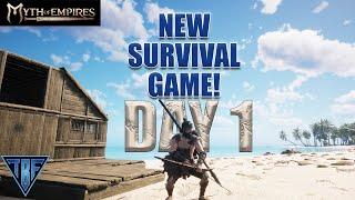 Myth of Empires - New Survival Game! Day 1 great start simple guide / lets play!