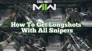 How To Get Longshots With All Snipers For Platinum Camo Challenges In Modern Warfare 2