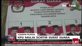 BERITA MAJENE, PENGEPAKAN SURAT SUARA PILKADA  MAJENE 2015 TVONE