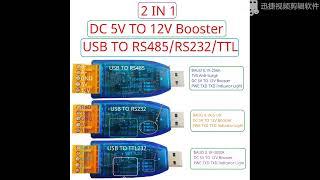 UD48501 UD23202 UDTTL03 12V 5V VCC Output USB to RS485 RS232 TTL Converter UART PC COM Serial Port
