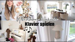 last vlog! Living room makeover | Dining table & chairs playing the piano | MAYRA JOANN