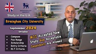 Discover Birmingham City University, UK | Low Initial Fee, MOI Accepted & Dependents Allowed 2024.