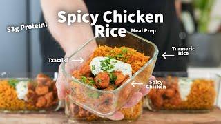 High Protein Spicy Chicken Rice | Lose Weight and Build Muscle