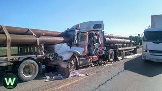 Tragic! Most Shocking Truck Crashes Filmed Seconds Before Disaster That Will FREAK You OUT!