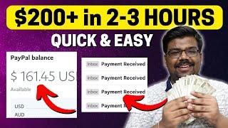 $200+ in 2-3 HOURS (QUICKLY) | Best Way To Earn Money Online As A Beginner 2023