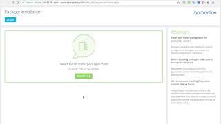 bpm'online: installing packages