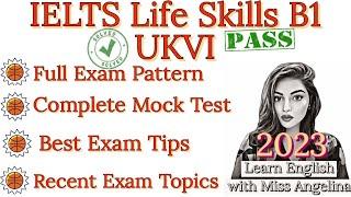 IELTS B1 Life Skills UKVI  Work Visa || All Speaking Parts || 2023|| Mock Test