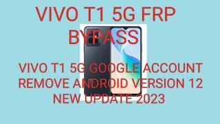 Vivo T1 5G frp bypass Android version 12 without pc FRP unlock  all new model Google account remove
