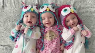A day in the life with 6 month old TRIPLETS!