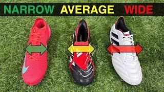 What are the best football boots for AVERAGE, NARROW & WIDE FEET?