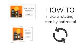 How to make a rotating cards by horizontal on 360 degrees, with CSS and HTML