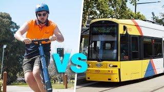 Adelaide's public transport is TERRIBLE! Test: Tram vs Electric Scooter race