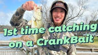 Caught 2 Bass  on a New Crankbait! | Fishing at a New Lake & Local Pond 