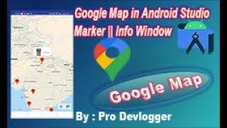 Google Maps Parse JSON data using Retrofit || Marker || Custom Info-Window Example