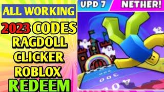 (New Codes) Roblox RAGDOLL CLICKER ROBLOX Codes 2023 | Codes For RAGDOLL CLICKER ROBLOX