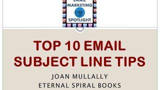 Top 10 Email Subject Line Tips