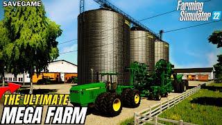 Mega Farm Build + Savegame | Farming Simulator 22