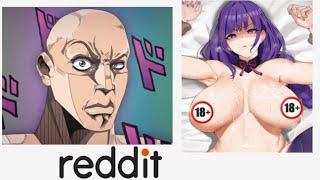 GENSHIN IMPACT vs REDDIT (Rock reaction meme) Inazuma #nsfw #animevsreddit #ecchi