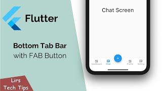 Flutter: Bottom Tab Bar Navigation with FAB Button