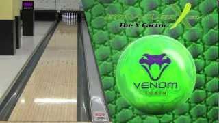 Motiv Venom Toxin Bowling Ball Reaction Video - BowlerX.com