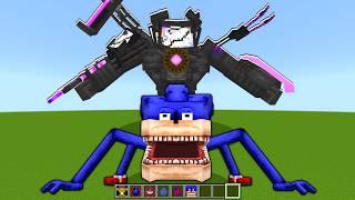 Shin Sonic vs Broken TITAN TV MAN Mod ADDON UPDATE in MINECRAFT PE