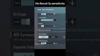 Best 6x sensitivity #pubgmobile #bgmi #shorts | Mordax Gaming
