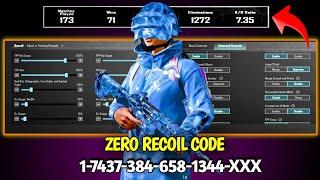 BGMI 3.6 UPDATE SENSITIVITY CODE | BGMI BEST SENSITIVITY SETTINGS | BGMI ZERO RECOIL SENSITIVITY