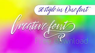 50in1 ultimate calligraphic style font | Free download - Thendral barathi photography