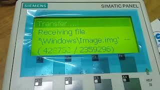 Siemens OP77B HMI program Restore using Siemens PC Adapter USB A2 Cable via Simatic Prosave V17.0.1