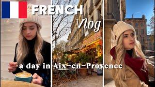 Winter in France (not Paris)  - French Vlog with English and French Subtitles -  holidays, café