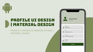 Profile UI Design in Android Studio | Material Design