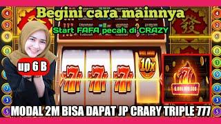 MODAL 2M UP 6,6 B | cara main modal sedekah 2m dapat jp di crazy 777 Wow...ADA GIVEAWAY