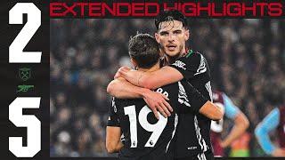 5 GOALS AWAY AT WEST HAM  | EXTENDED HIGHLIGHTS | West Ham vs Arsenal (2-5) | Premier League