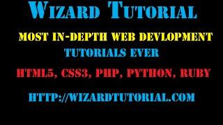 Website Development Tutorials: Wizard Tutorial Introduction