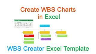 Create a WBS Chart in Excel  - Create Work Breakdown Structure Chart -  Tutorial & Free Download