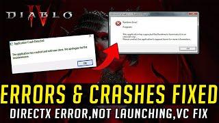 How To Fix Diablo 4 Crashing On PC 100% | Diablo IV Not Launching/Freezing/34202 Errors(2023)