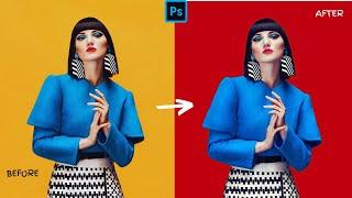 How to Change Background Color in Photoshop 2023 - - 1 Minute Tutorial