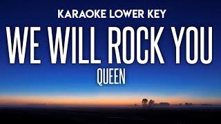 Queen - We Will Rock You Karaoke Lower Key