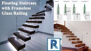 Revit 2019 Beginner Course - Part 16 - Floating Staircase with Frameless Glass Railing