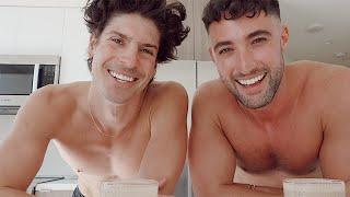 workout + wake up with us | chris + brock