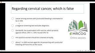 TOG Revision, postcoital bleeding, question based discussion