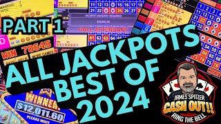 ALL JACKPOTS BEST OF 2024 PART 1 JACKPOT EDITION HANDPAYS !  #kenonation win fun casino massive