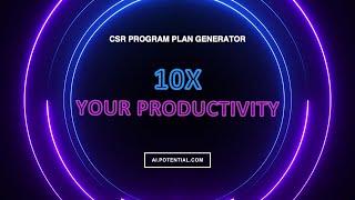 Driving Social Impact with AI: CSR Program Plan Generator Demo Video