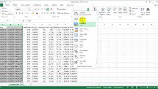 Excel Calculate monthly values of weather data