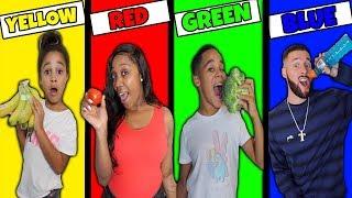 Eating Only ONE Color of Food for 24 Hours!