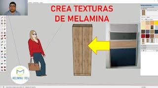 COMO CREAR TEXTURAS DE MELAMINA EN SKETCHUP