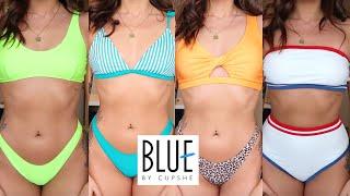 CUPSHE BLUE COLLECTION BIKINI TRY ON HAUL + HONEST REVIEW!